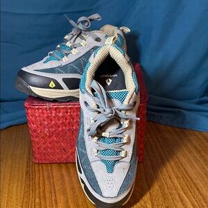 Boys size 5 Vasque Gray and Blue Hiking Shoes